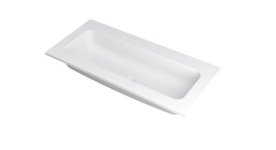 INK Wastafel Faktor polystone centraal zonder kraangat 100 cm x 45 cm x 1,5 cm Mat wit 3407210
