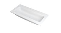 INK Wastafel Faktor polystone centraal zonder kraangat 100 cm x 45 cm x 1,5 cm Mat wit 3407210 - thumbnail