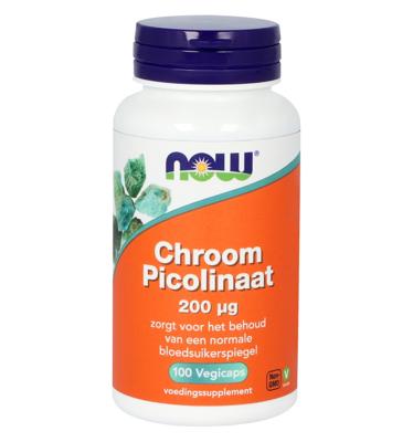 NOW Chromium Picolinaat 200mcg Capsules NOW Chromium Picolinaat 200mcg Capsules