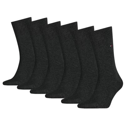 Tommy Hilfiger Sokken Heren 6-pack Classic Antraciet-43/46