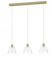 Eglo Eettafel hanglampCopley goud met glas - 43634 - thumbnail