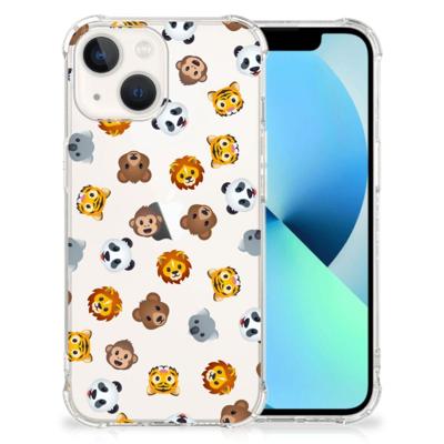 Doorzichtige Silicone Hoesje voor iPhone 13 Dieren Emojis Doorzichtige Silicone Hoesje voor iPhone 13 Dieren Emojis