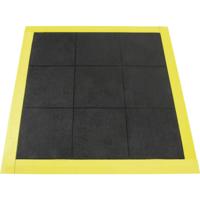 COBA Europe ST010001 Solid Fatigue Step Werkplaatsmat (l x b x h) 0.9 m x 0.9 m x 18 mm Zwart, Geel - thumbnail
