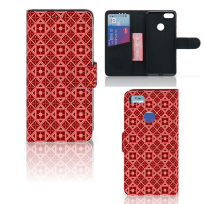 Motorola Moto E6 Play Telefoon Hoesje Batik Rood