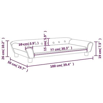 Kinderbank 100x50x26 cm fluweel blauw