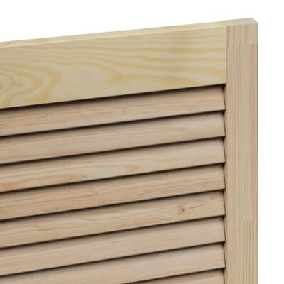 VidaXL Kastdeur 4 pcs naturel 110 x 2,1 x 39,5 cm massief grenenhout