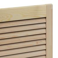 VidaXL Kastdeur 4 pcs naturel 110 x 2,1 x 59,5 cm massief grenenhout - thumbnail