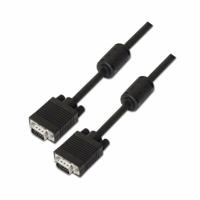 AISENS A113-0074 SVGA-kabel met ferriet (HDB15/mannelijk, 10 m, voor monitor/tv/beamer) zwart - thumbnail