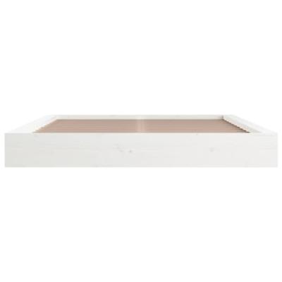 Bedframe massief hout wit 120x200 cm - thumbnail