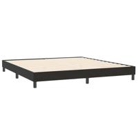 Boxspring met matrassen fluweel zwart 180x210 cm - thumbnail