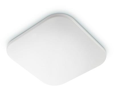 PHILIPS - LED Plafondlamp - MyLiving Mauve - 17W - Warm Wit 2700K - Vierkant - Mat Wit - Kunststof