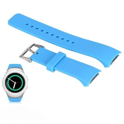 Effen kleur polsband horloge band voor Galaxy Gear S2 R720 (hemelsblauw)