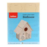 Lobbes Maak je eigen houten vogelhuisje, variatie b - thumbnail