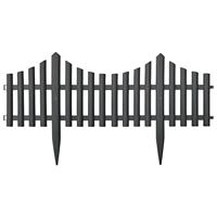 VidaXL Gazonranden 17 st 10 m pp antracietkleurig - thumbnail