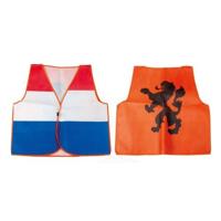 Nederlands Supportersvest oranje/rood/wit/blauw one size - thumbnail