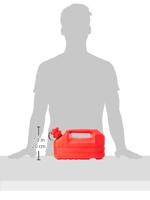 Eda Benzine Met Tuit 5 L Jerrycan Rood 5 L - thumbnail