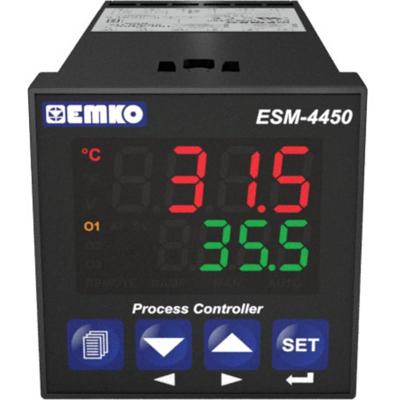 Emko ESM-4450.2.20.2.1/00.00/0.0.0.0 2-punt, P, PI, PD, PID Temperatuurregelaar Pt100, J, K, R, S, T -200 tot 1700 °C Relais 5 A (l x b x h) 117 x 48 x 48 mm Emko ESM-4450.2.20.2.1/00.00/0.0.0.0 2-punt, P, PI, PD, PID Temperatuurregelaar Pt100, J, K, R, S, T -200 tot 1700 °C Relais 5 A (l x b x h) 117 x 48 x 48 mm
