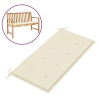 VidaXL Tuinbankkussen 100x50x3 cm oxford stof crèmekleurig - thumbnail
