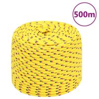 VidaXL Boottouw 6 mm 500 m polypropyleen geel - thumbnail