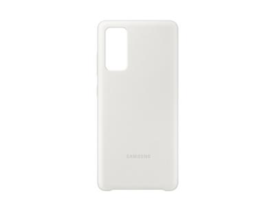 Silicone Cover EF-PG780 - Achterzijde behuizing voor mobiele telefoon - silicone - wit - voor Galaxy S20 FE, S20 FE 5G