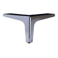 Stalen meubelpoot rvs look hoek 13,5 bij 13,5 cm en hoogte 10 cm - thumbnail