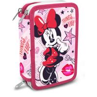Disney etui Minnie Mouse meisjes roze/rood 40 delig - thumbnail