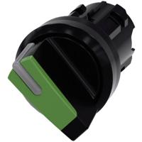 Siemens 3SU10022BC400AA0 3SU1002-2BC40-0AA0 Knevelschakelaar Kunststof frontring, Verlicht Knevel Zwart, Groen 1 x 45 ° 1 stuk(s) - thumbnail