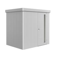 Biohort Neo 1B metalen tuinhuis enkele deur zilver 236x180 cm - thumbnail