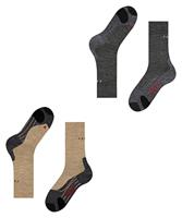 FALKE 3-paar TK2 Cool heren wandelsokken - Anti zweet wandelsokken voor dames en heren - Hiking sokken - Multipack - Voordeelverpakking - 44 - Zwart - thumbnail