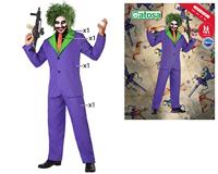 Kostuums voor Volwassenen Joker Paars Moordenaar (3 Onderdelen) Maat XS/S - thumbnail