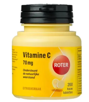 Roter Vitamine C 70mg kauwtablet 200 Kauwtabletten