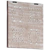 VidaXL Wandpaneel handgesneden 40x40x1,5 cm mdf bruin en wit - thumbnail