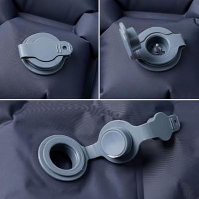 VidaXL Kampeermatras opblaasbaar 190x58x6 cm 1- persoons grijs