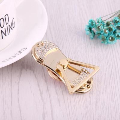 Diamant ingelegde telefoon driehoek houder Fidget Spinner Toy Stress Reducer anti-angst Toy ongeveer 1 minuut rotatietijd