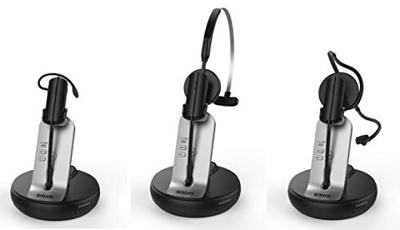 Snom A170 DECT Headset (HD audio kwaliteit, geluidsreductie, drie draagstijlen, DECT m lang bereik tot 50, telefoon en pc met twee verbindingen) 00004387