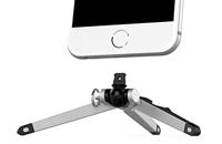 Kenu Stance 2.0 ST3-KK-NA Compactstatief voor Apple iPhone Xs/Xs Max/XR/X/8/8 Plus/7/7 Plus/6S/6S Plus/6/6 Plus/5/5C/5S/SE in zilver/zwart [klein & compact (34g), horizontaal & verticaal, - thumbnail