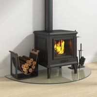 VidaXL Glasplaat voor open haard halfrond 1000x500 mm - thumbnail