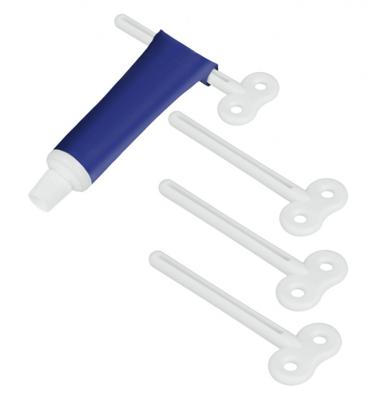 Metaltex Tube Sleuteltjes 4 Stuks Wit