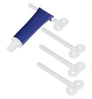 Metaltex tube knijper sleuteltje 4 stuks - thumbnail