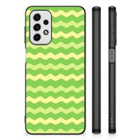 Samsung Galaxy A23 Back Case Waves Green - thumbnail