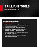 Brilliant Tools BT160010 Pneumatische luchtslang 5 m 15 bar - thumbnail