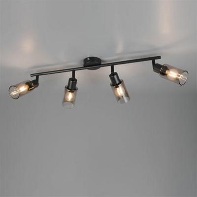 Trio Design plafondlampMars 4-lichts zwart - R80014032