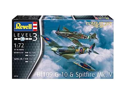 Revell 1/72 Messerschmitt BF109 G-10 & Spitfire Mk. V