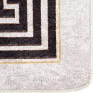 VidaXL Vloerkleed wasbaar anti-slip 190x300 cm lichtbeige - thumbnail