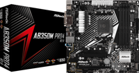 Asrock AB350M Pro4 R2.0 moederbord Socket AM4 Micro ATX AMD B350 - thumbnail
