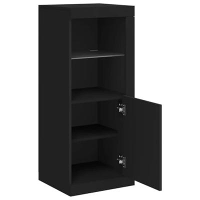 Dressoir met LED-verlichting 41x37x100 cm zwart
