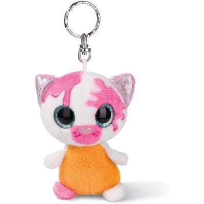 Nici sleutelhanger vleermuis junior 9 cm pluche roze/oranje Nici sleutelhanger vleermuis junior 9 cm pluche roze/oranje