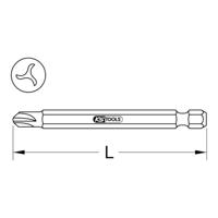 KS Tools 911.7519 Tri-Wing-bit 4 Speciaal staal E 6.3 1 stuk(s) - thumbnail