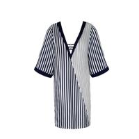 Lise Charmel Beachwear Rayure en Ligne Tuniek blauw wit ASB4485 - thumbnail