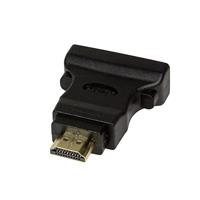 LogiLink HDMI to DVI Adapter HDMI 19-pin female DVI-D (24+1) male Zwart kabeladapter/verloopstukje - - thumbnail